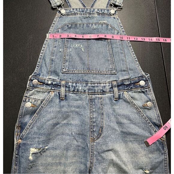Wild Fable Denim Bib Short Overalls Size XS - Picture 3 of 16
